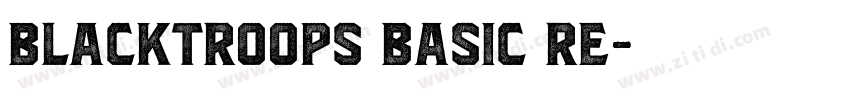 Blacktroops Basic Re字体转换